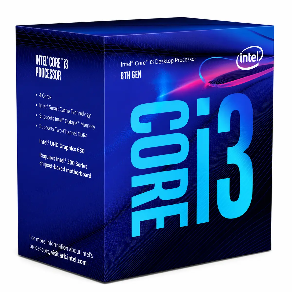Intel Core i3-8100 8th Gen Desktop Processor, 4-Core, LGA1151